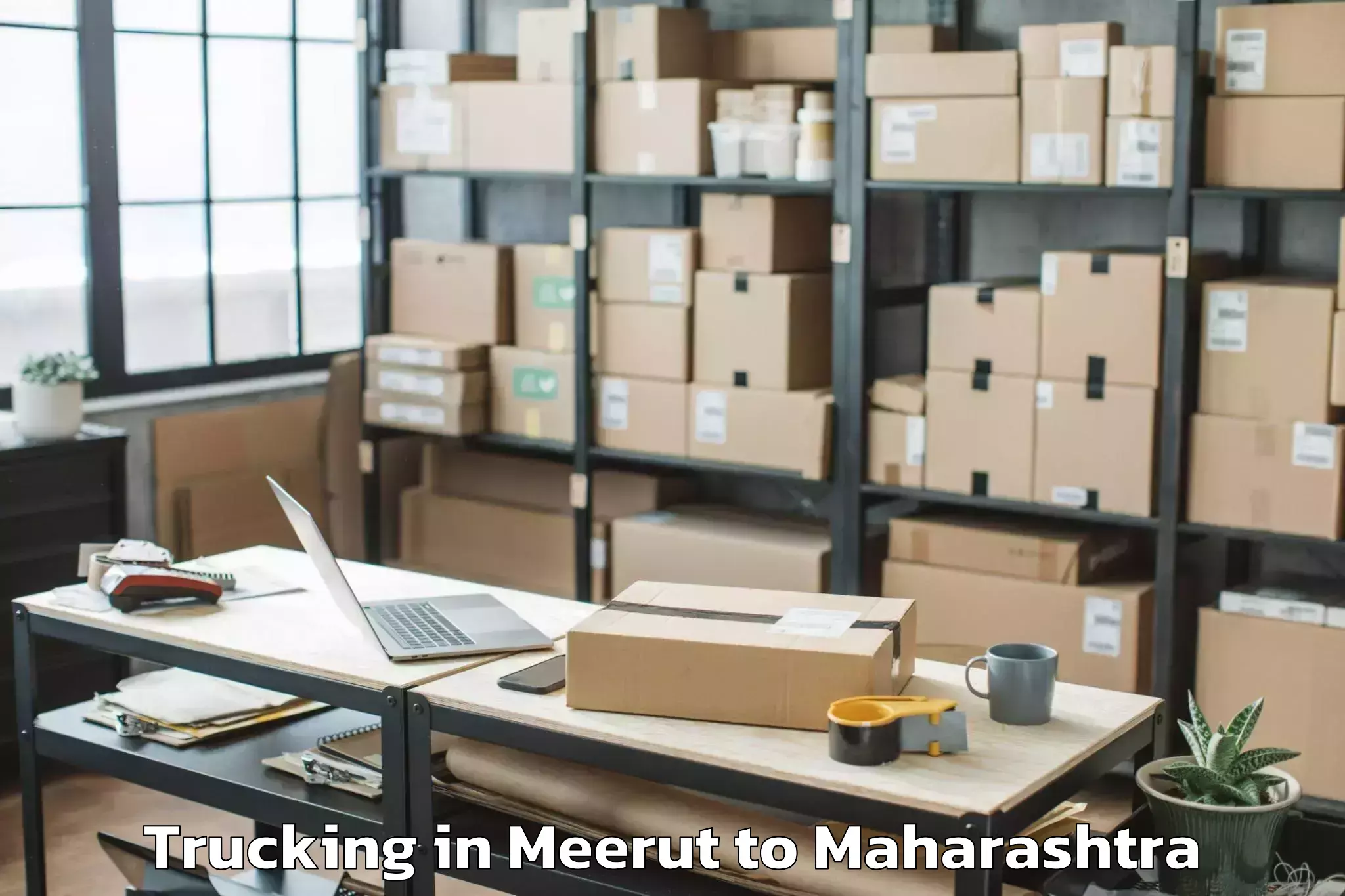 Affordable Meerut to Dharni Trucking